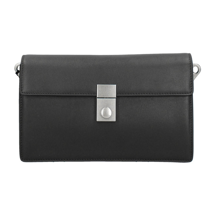 Borsa a tracolla da donna Made in Italy - Modello Valoria - 100% pelle - 24.0 x 15.0 x 7.0 cm