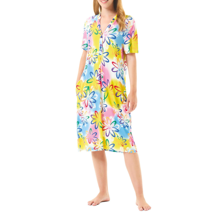 Vestido Viscosa M/C Abierto