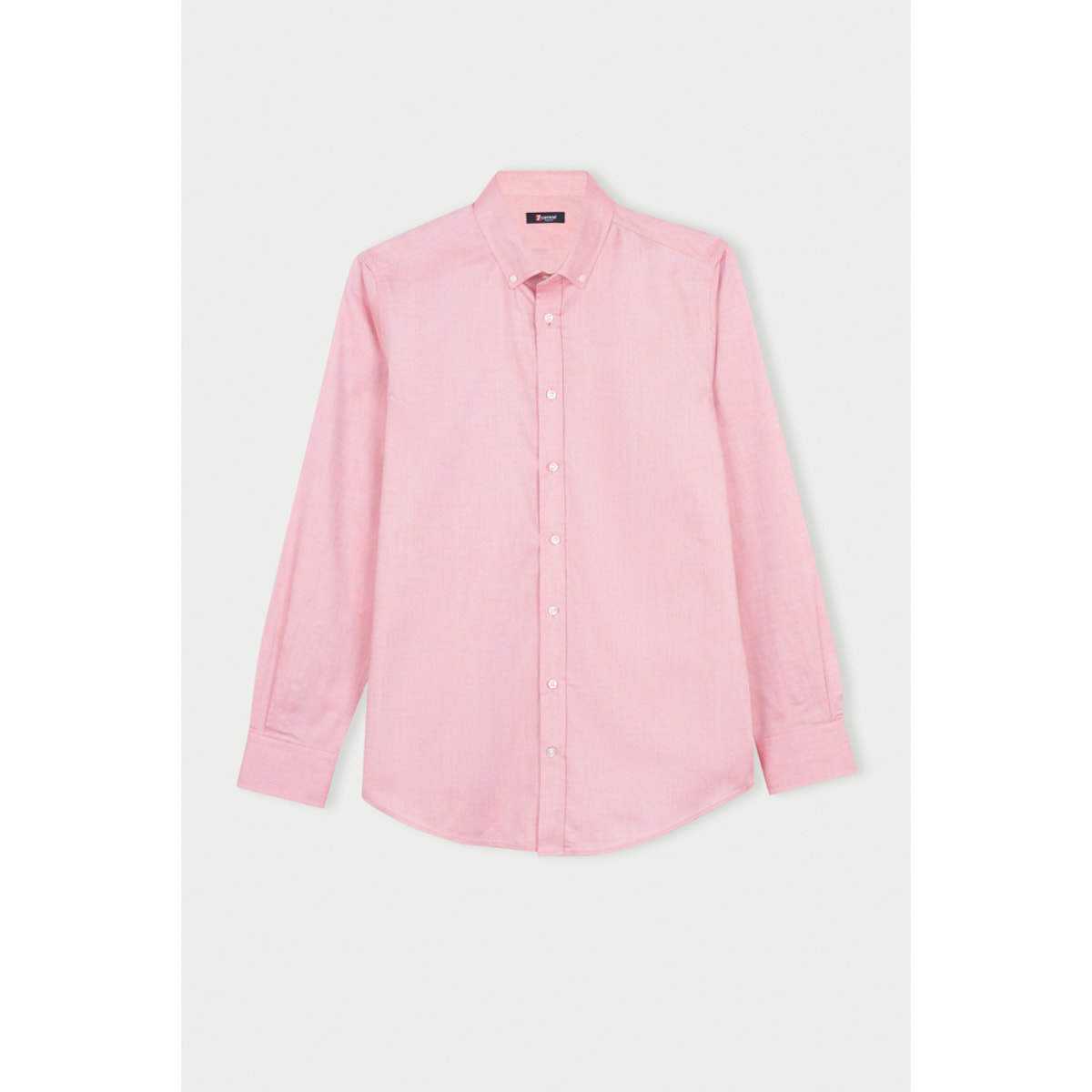 Camicia Uomo 1 Bottone Button Down Slim Cotone Unito arancio