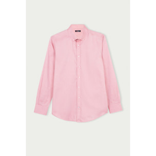 Camicia Uomo 1 Bottone Button Down Slim Cotone Unito arancio