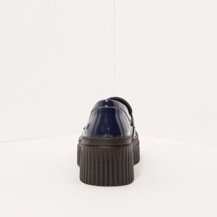 Zapatos con tacón 1372 NAPPA SHINNY NAVY/YORK color Navy