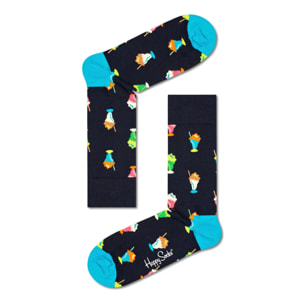 Set de 4 pares de calcetines - diseños "Pizza", "Milkshake", "Alien" y "UFO"