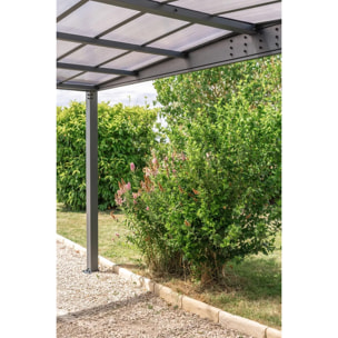 Carport adossé aluminium Trigano - LIBECCIO WALL - 16 m²