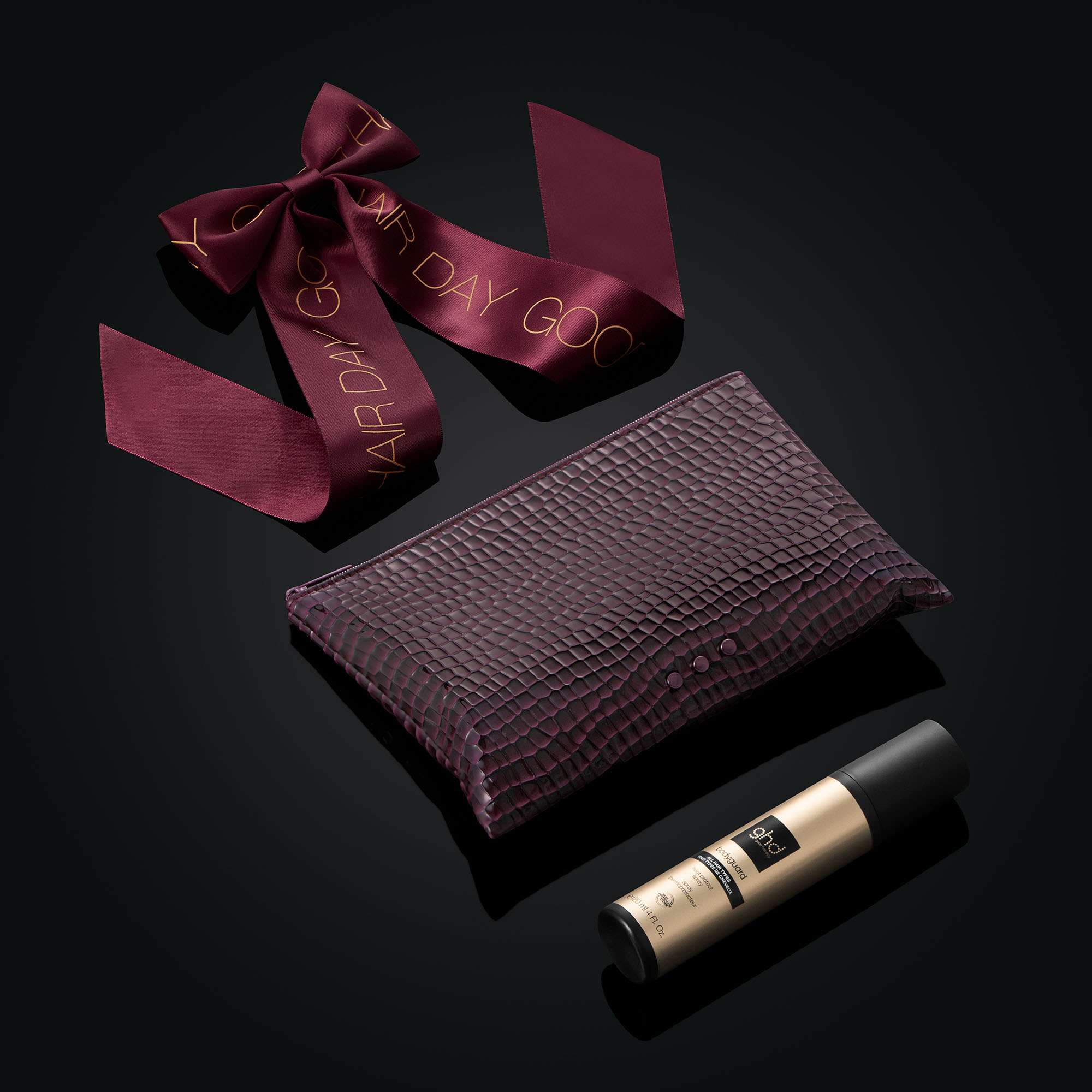Trousse Spray Thermoprotecteur & Nœud cheveux - Collection ghd Cherry Chic