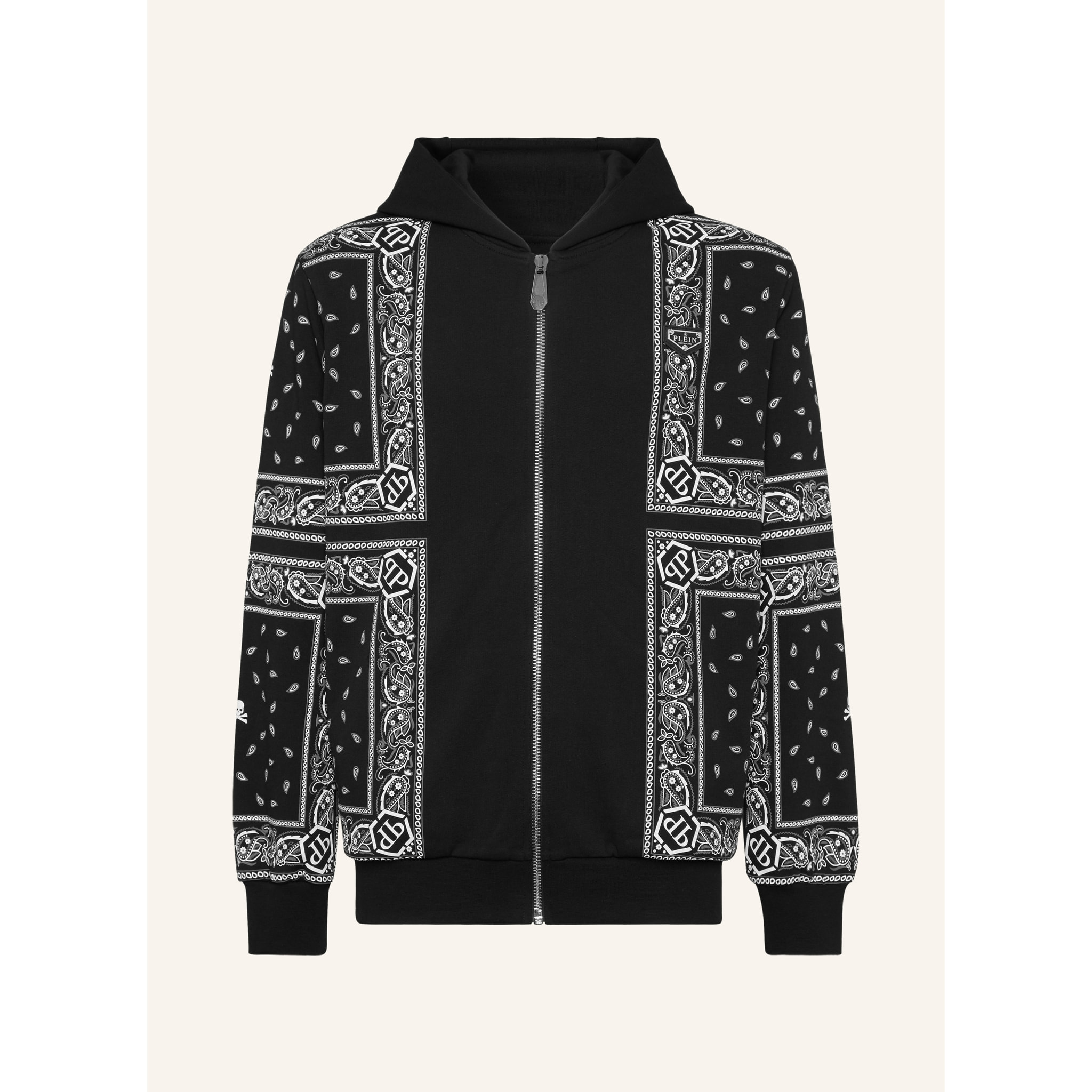 PHILIPP PLEIN Hoodie Sweatjacket PAISLEY