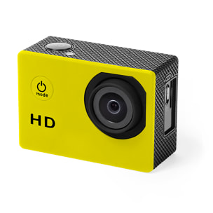 Fotocamera sportiva Komir HD720P con 12 mpx, schermo da 2 pollici e 14 accessori.