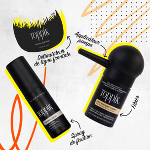 Fibre Capillaire Densifiante - Combles les Zones Clairsemées - Châtain Clair