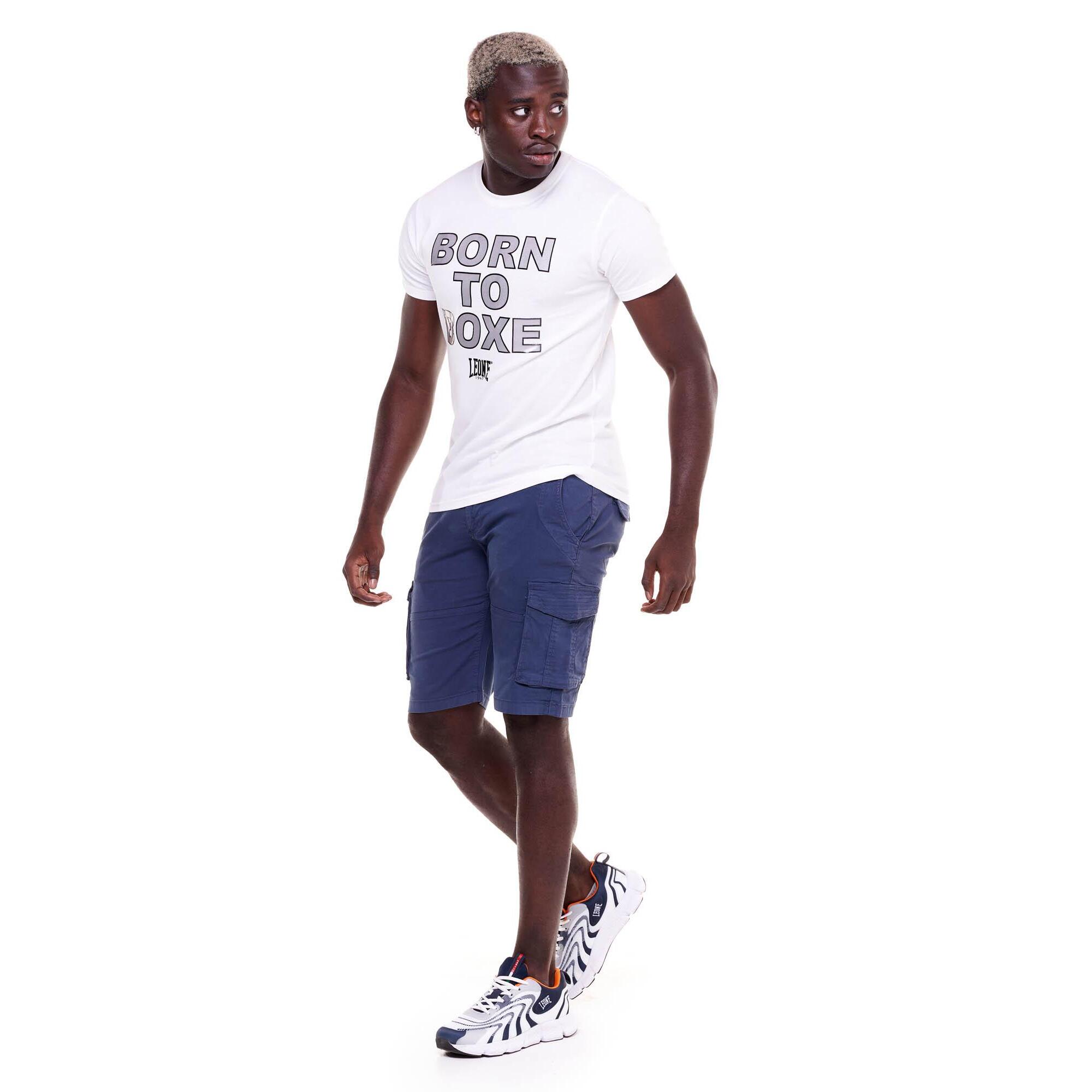 T-shirt da uomo stampa "Born to boxe" Sporty