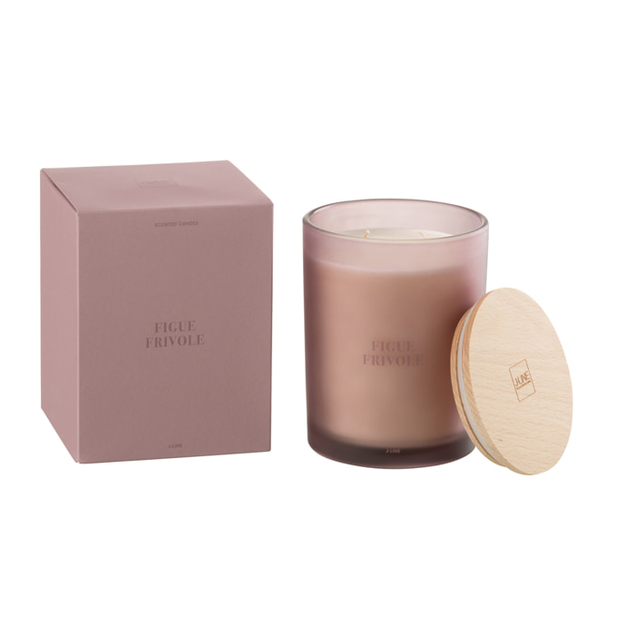 J-Line bougie parfumée Accords Essentiels - Figue Frivole - mauve - 52H