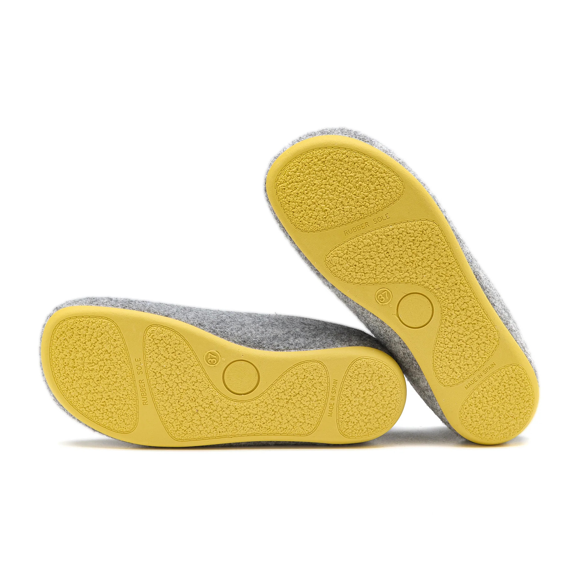 Zapatillas De Casa Lanna Dual Fit Man Gris & Amarillo