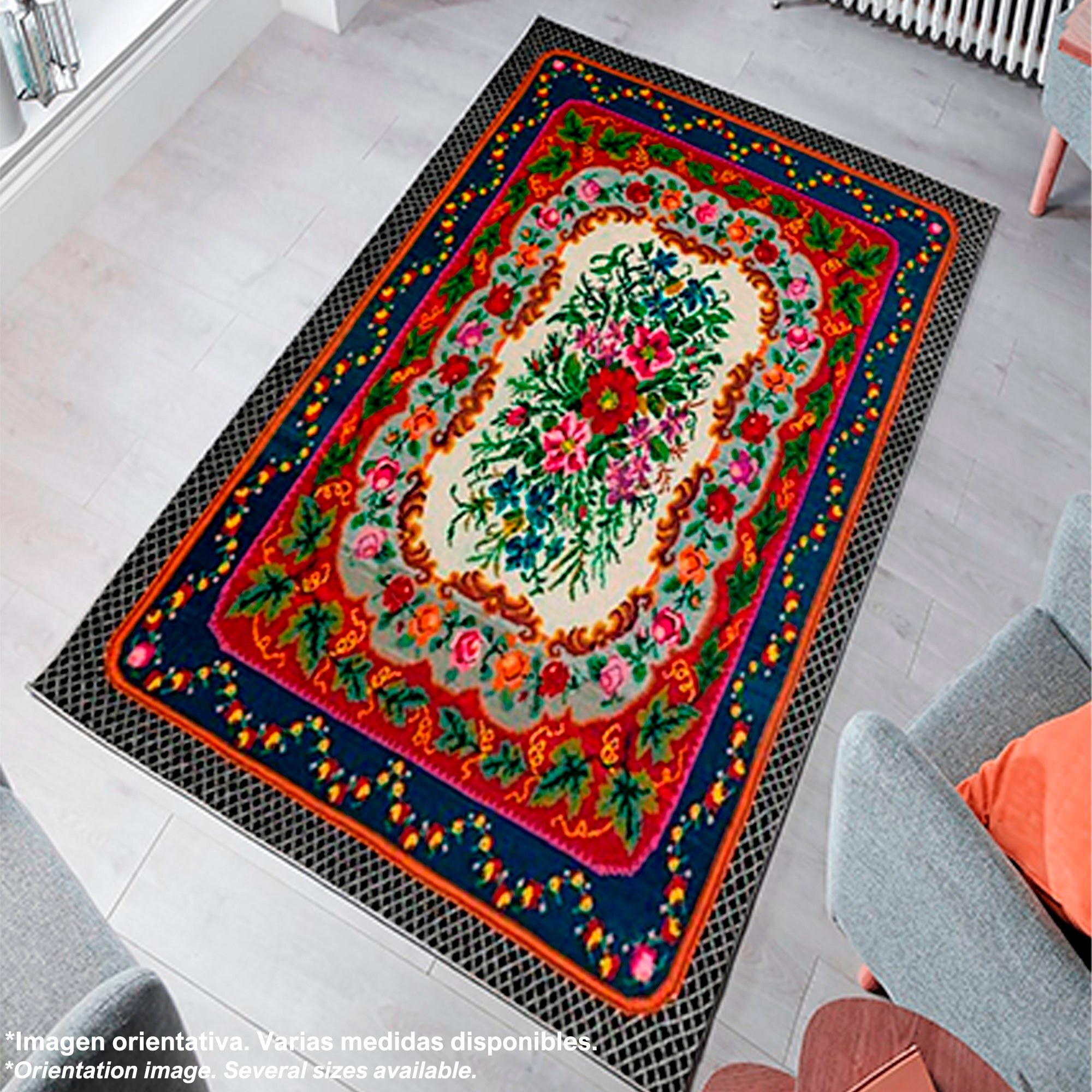 Alfombra de Poliester estampada 140 x 220cm