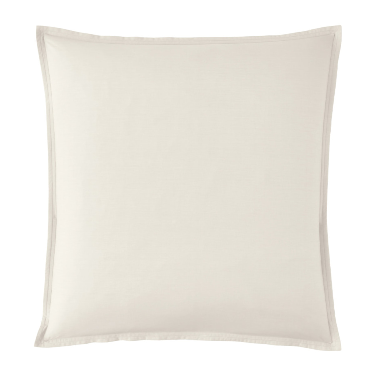 Taie d'oreiller unie en percale de coton, PREMIÈRE, Meringue