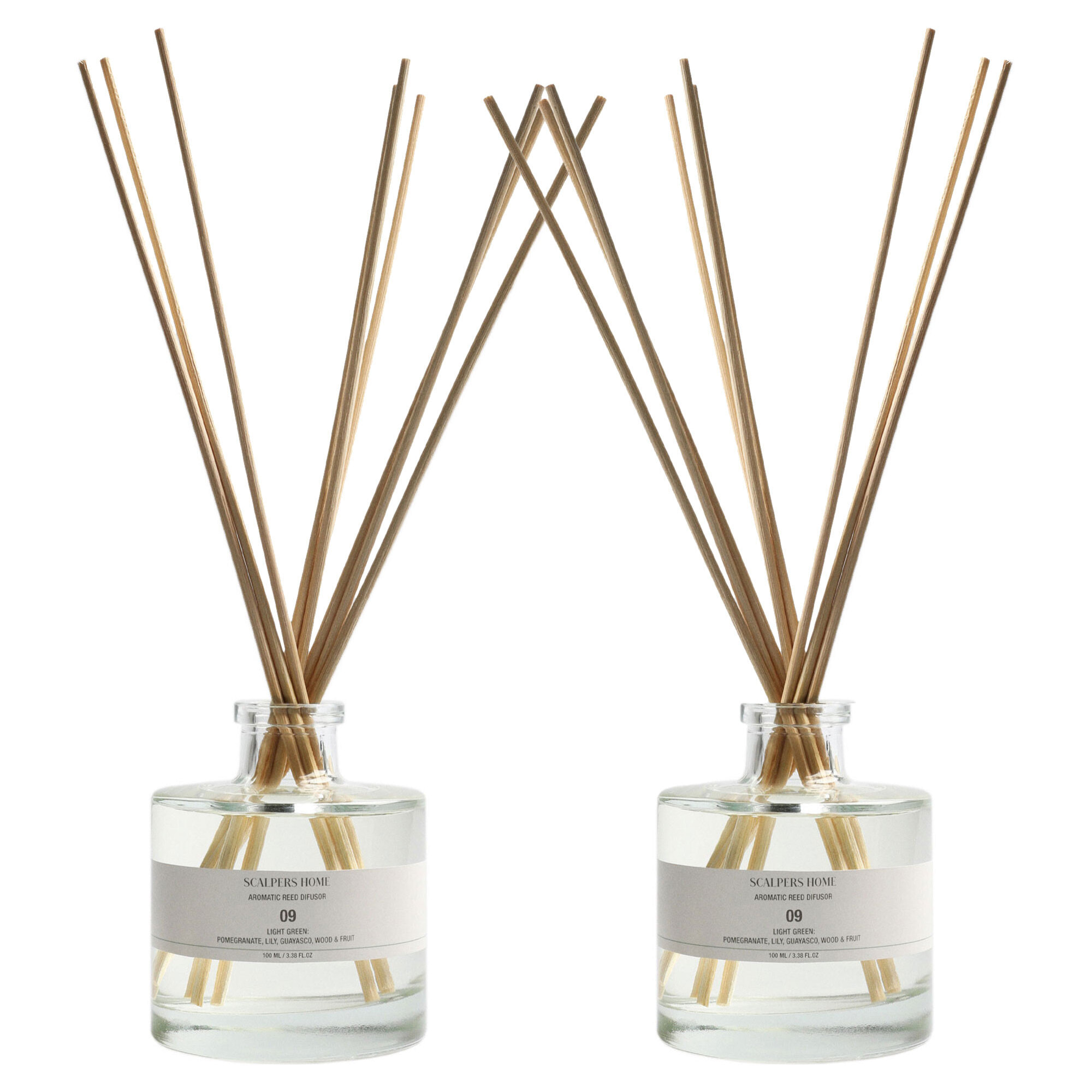 Set de 2 difusores mikado de 100ml aroma cedro scalpers