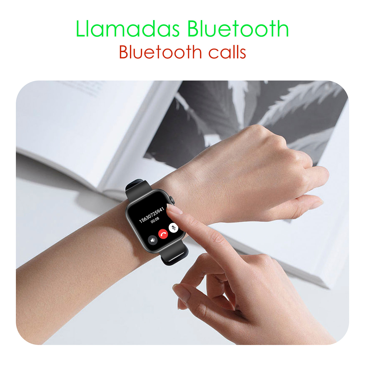 Smartwatch QX7 Pro Chiamate Bluetooth, più di 100 modalità sportive. Monitor per cuore, O2, glucosio e pressione arteriosa.