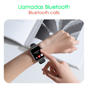 Smartwatch QX7 Pro Chiamate Bluetooth, più di 100 modalità sportive. Monitor per cuore, O2, glucosio e pressione arteriosa.