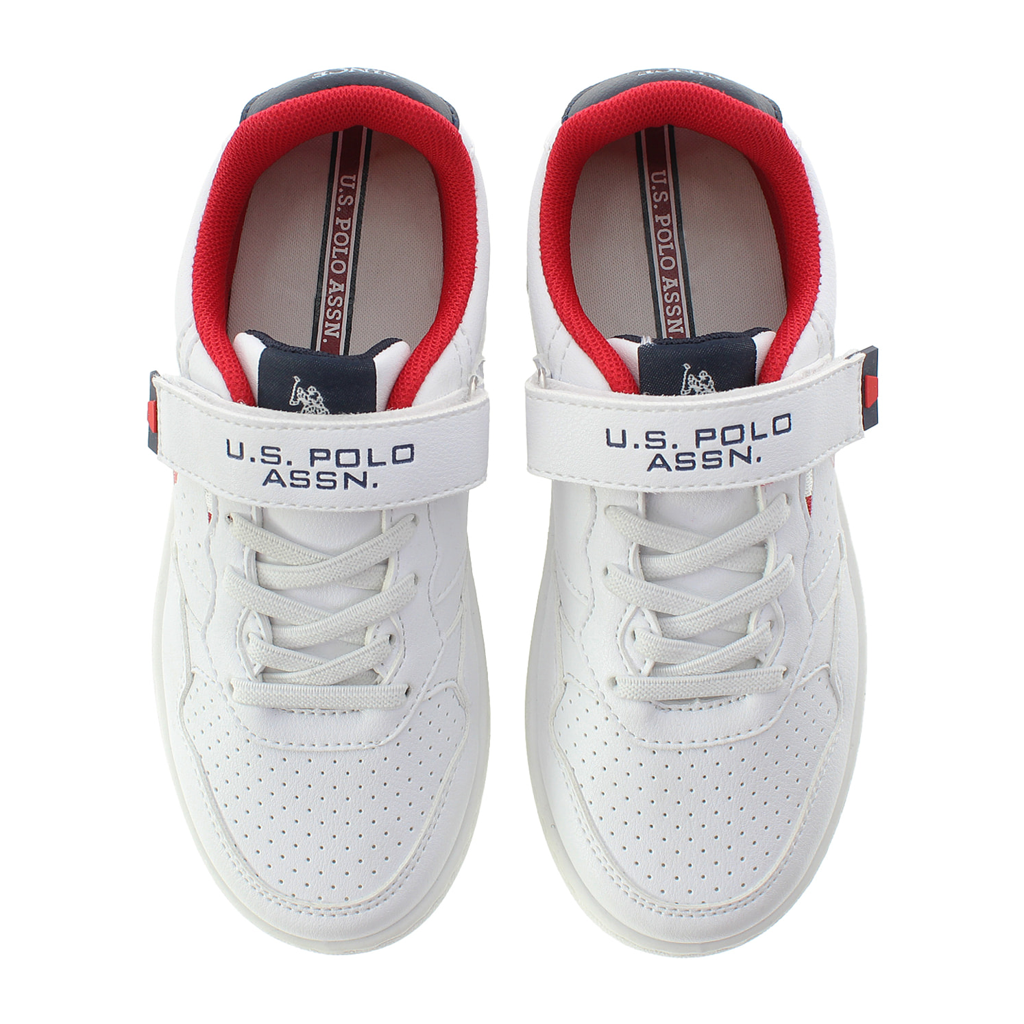 Sneakers U.S. Polo Assn. bianco-rosso