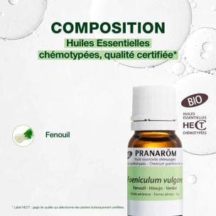 Pranarom - Huile Essentielle de Fenouil - Bio - 10 ml