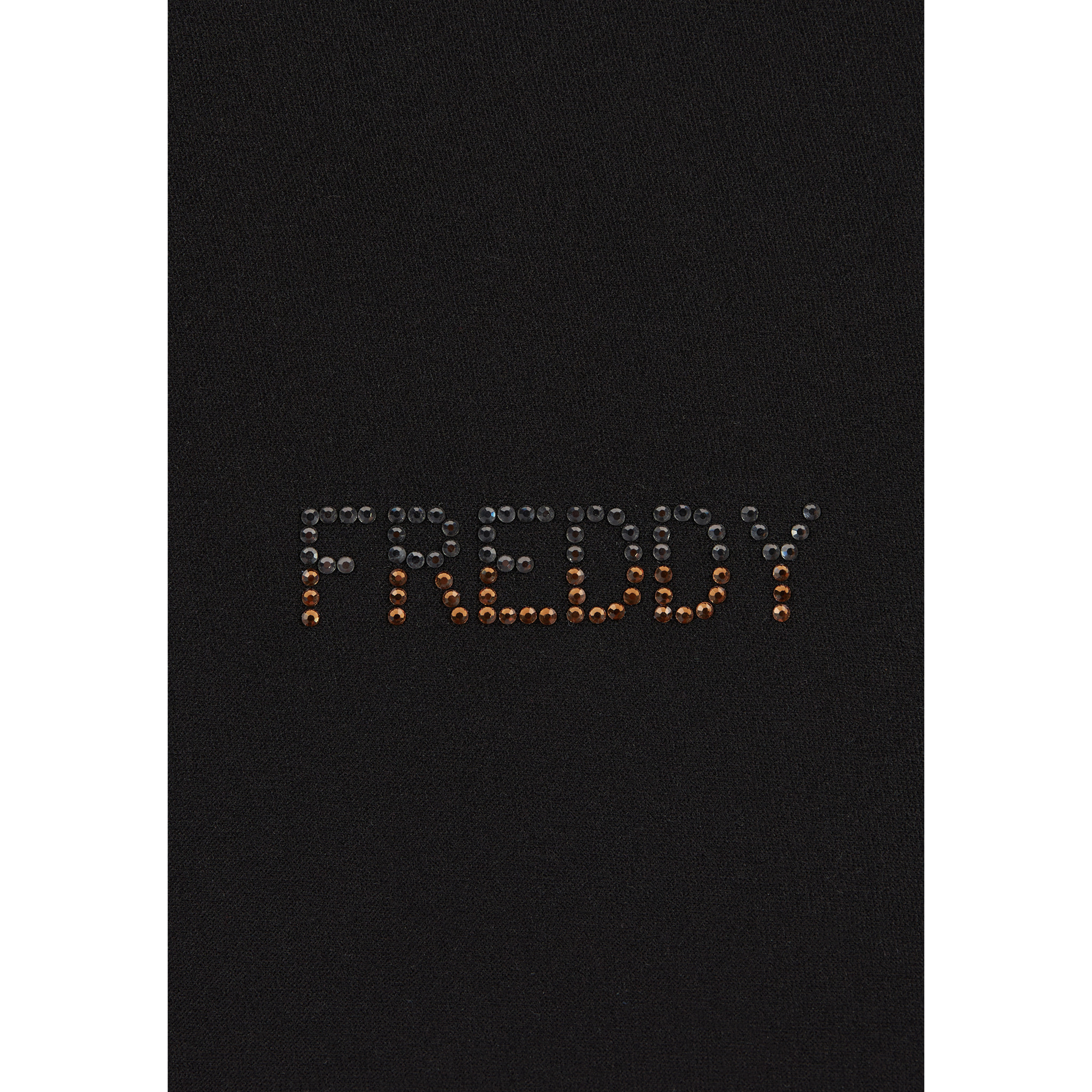 Bustina in neoprene con logo FREDDY in strass bicolori