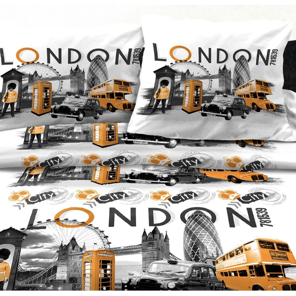 Parure de drap p/c 4pcs london city ange