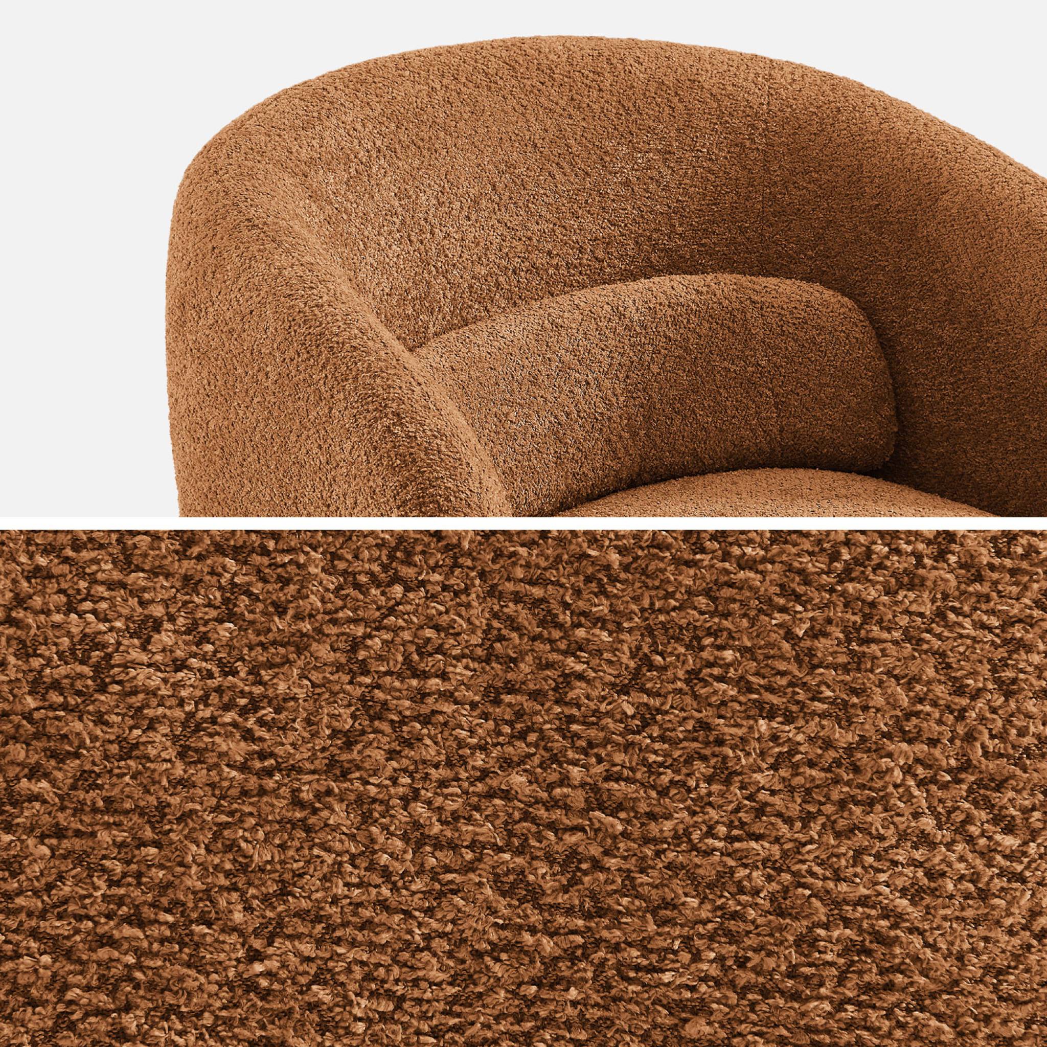 Fauteuil pivotant 360° tissu ELIAS