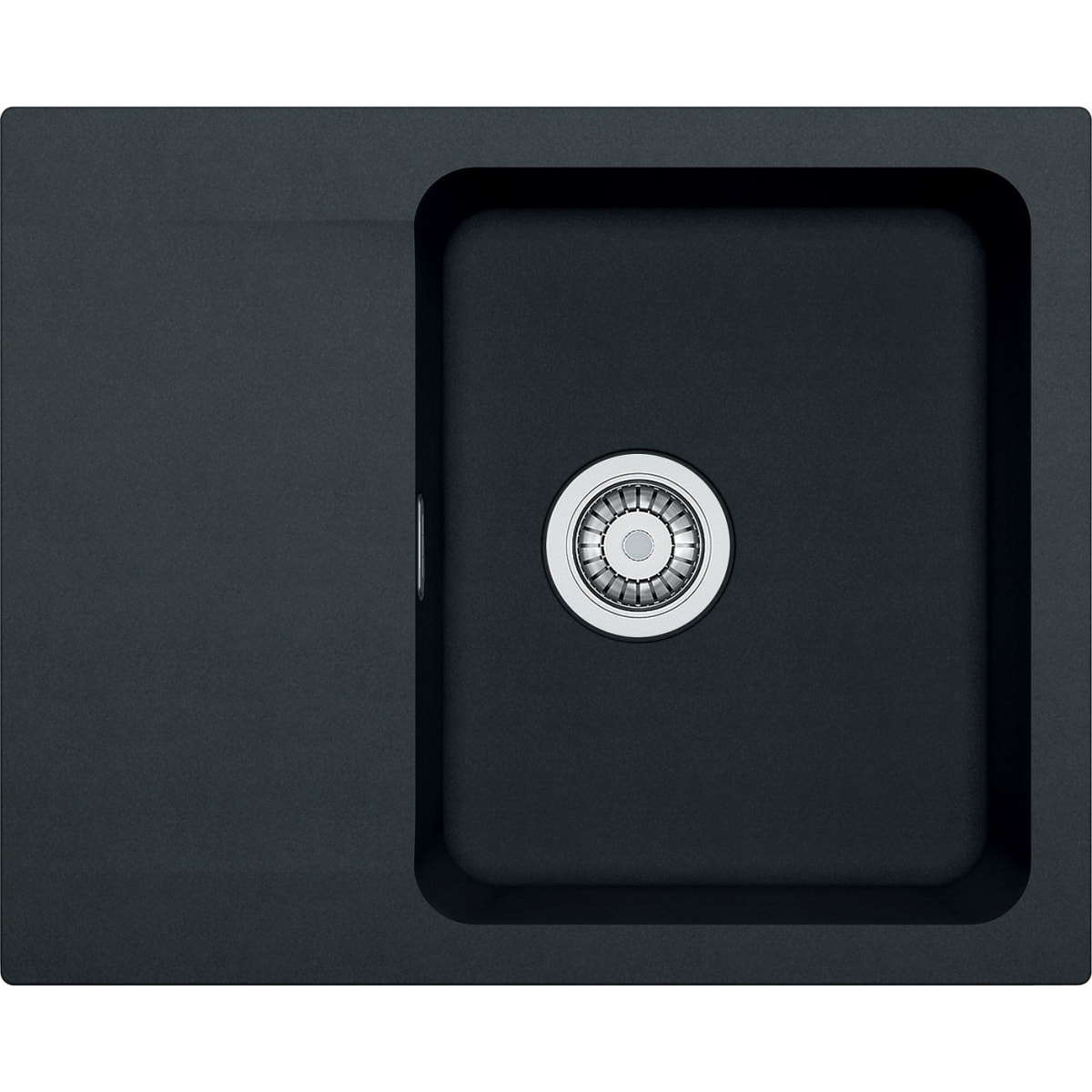 Orion Évier avec égouttoir réversible OID (611-62), Tectonite, 62x50cm, Noir (OID611-62C)