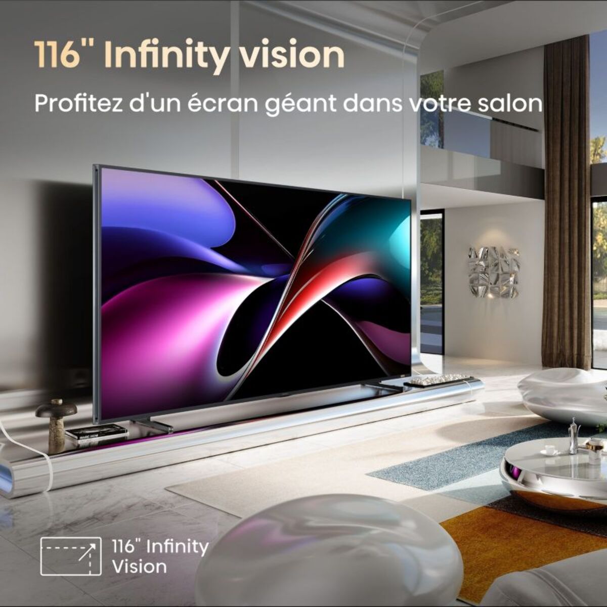 TV RGB HISENSE 116UXQ (2025) 116" (293 cm)