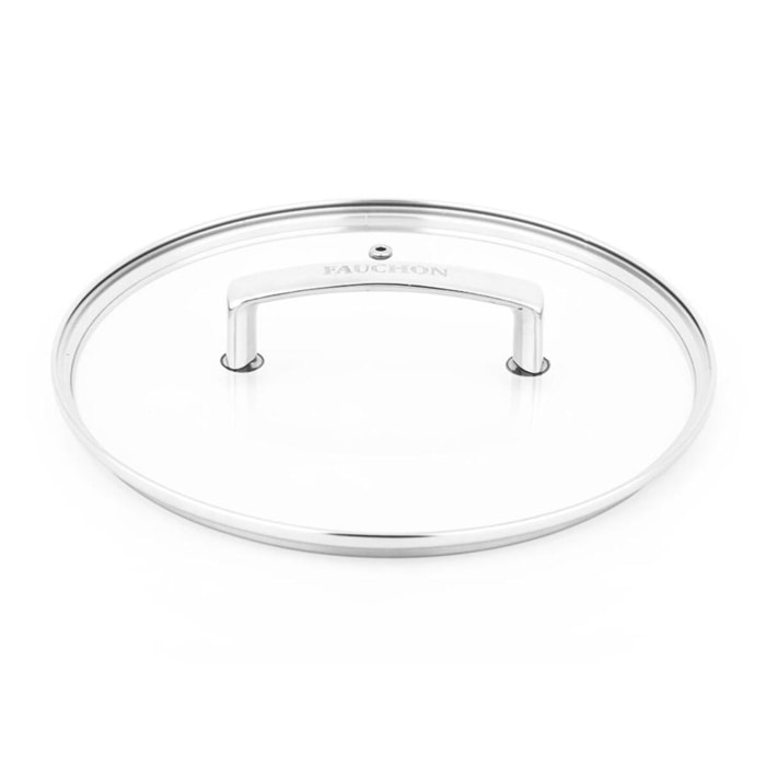 Couvercle en verre et en aluminium signature