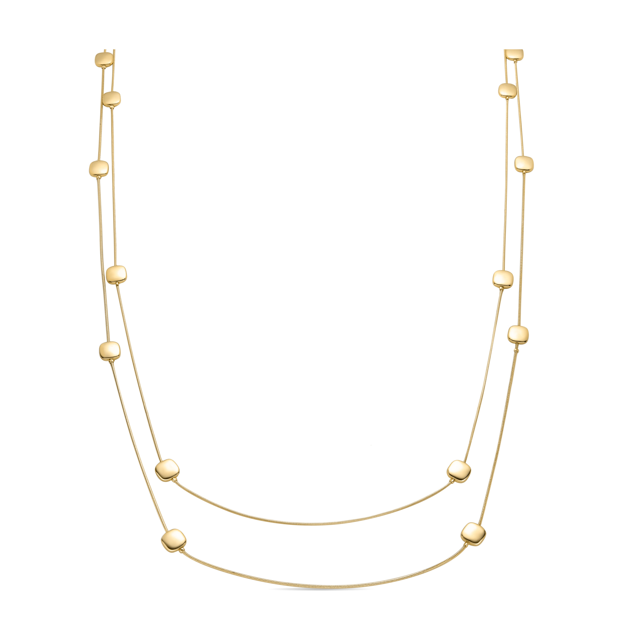 Collar de Perla Blanca acabado en oro amarillo de 18K