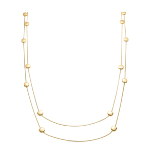 Collar de Perla Blanca acabado en oro amarillo de 18K