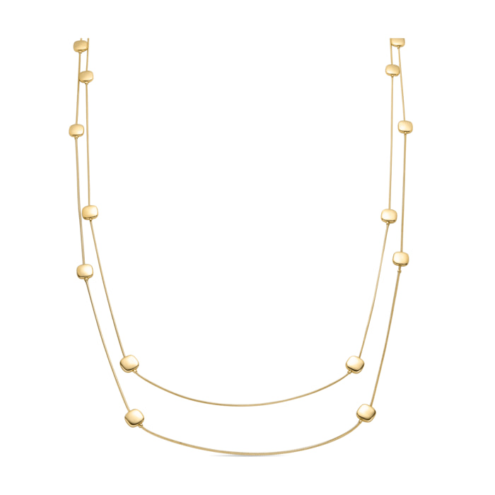 Collar de Perla Blanca acabado en oro amarillo de 18K