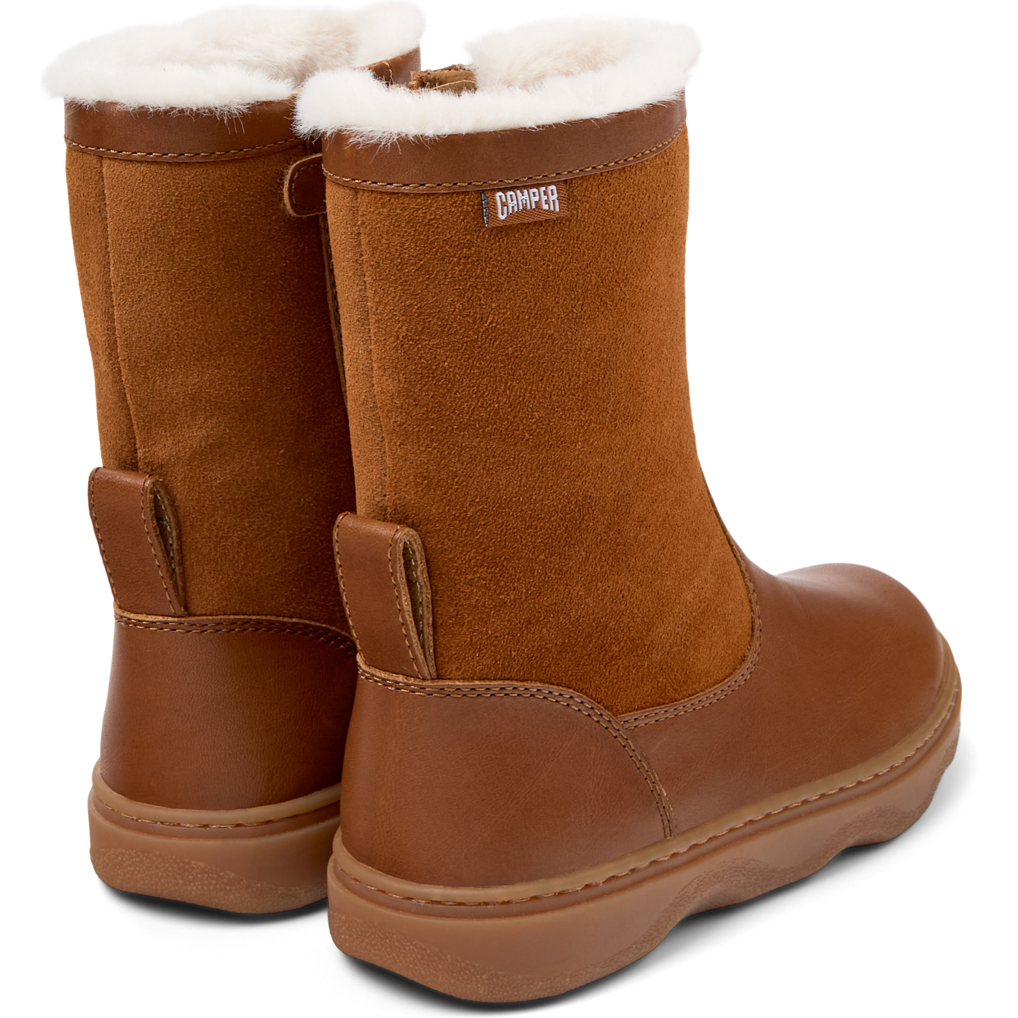 Botines - CAMPER Kiddo - Marron - Cuero liso