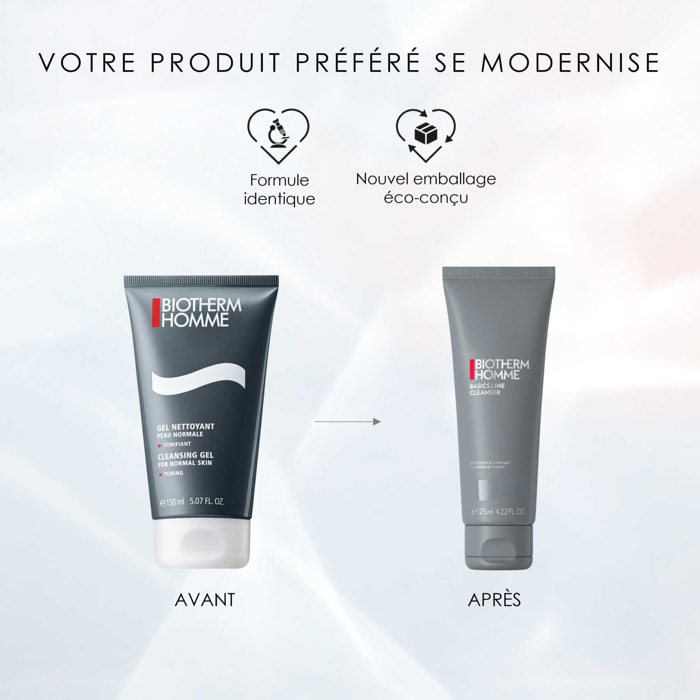 Biotherm Homme Basic Line - Gel Nettoyant Visage 125 ml