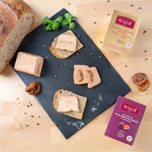 Le duo de Foie Gras de canard entier Figues et Champagne - 2x180g