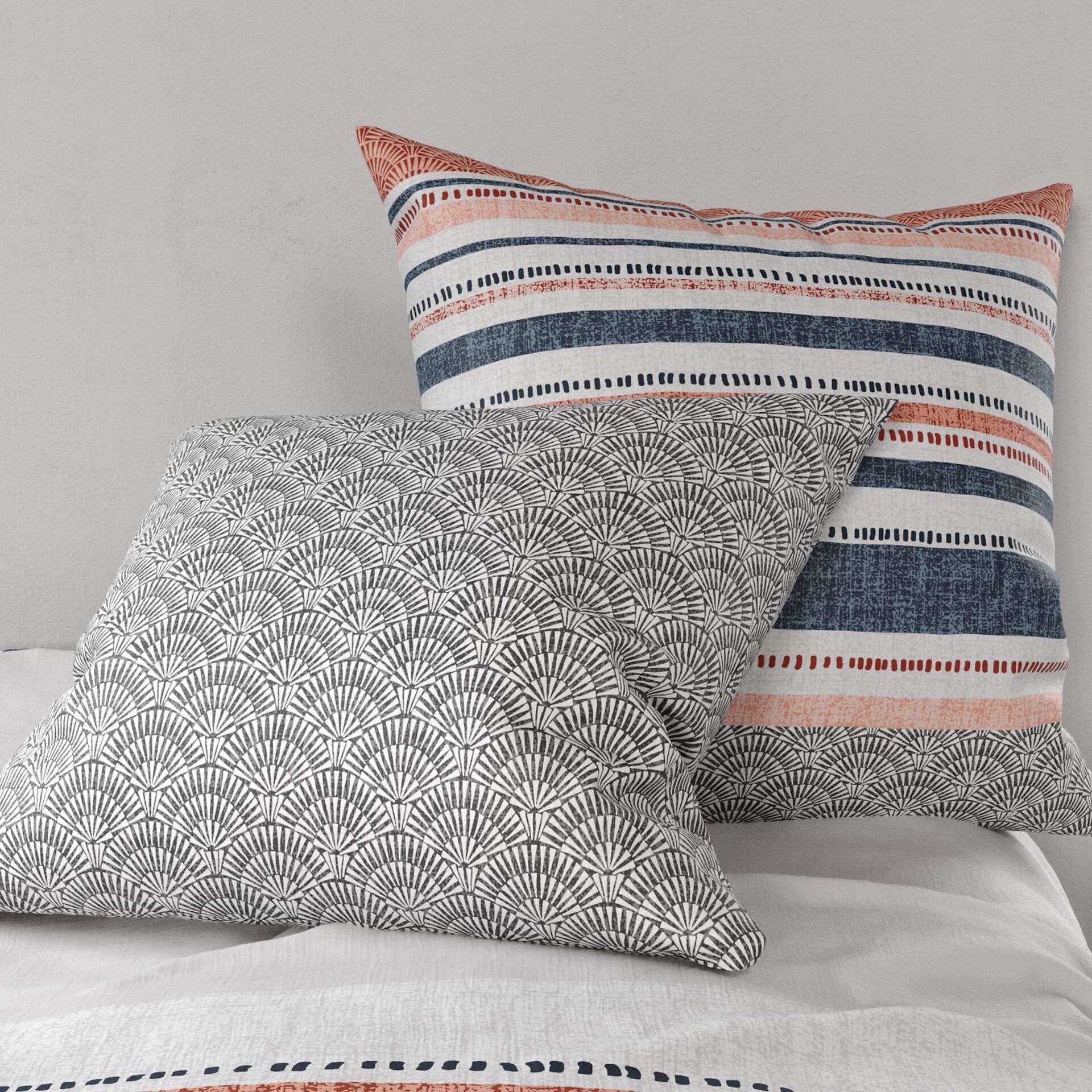 Parure Housse De Couette 3pcs 100% Coton 57fils Chakra