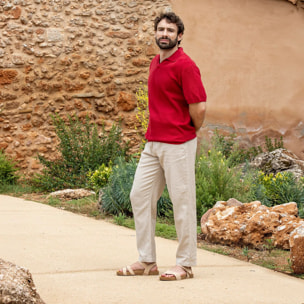 Sandalias N5790 NOBUCK LAVADO KAKI / BALANCE color Kaki