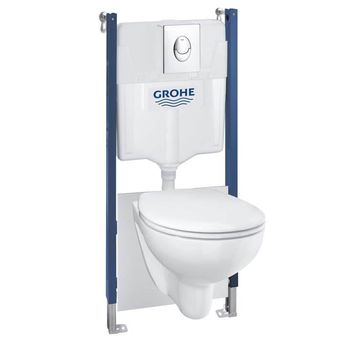 GROHE Solido Bâti support 5-en-1 pour WC, 1.13 m Chromé 39419000