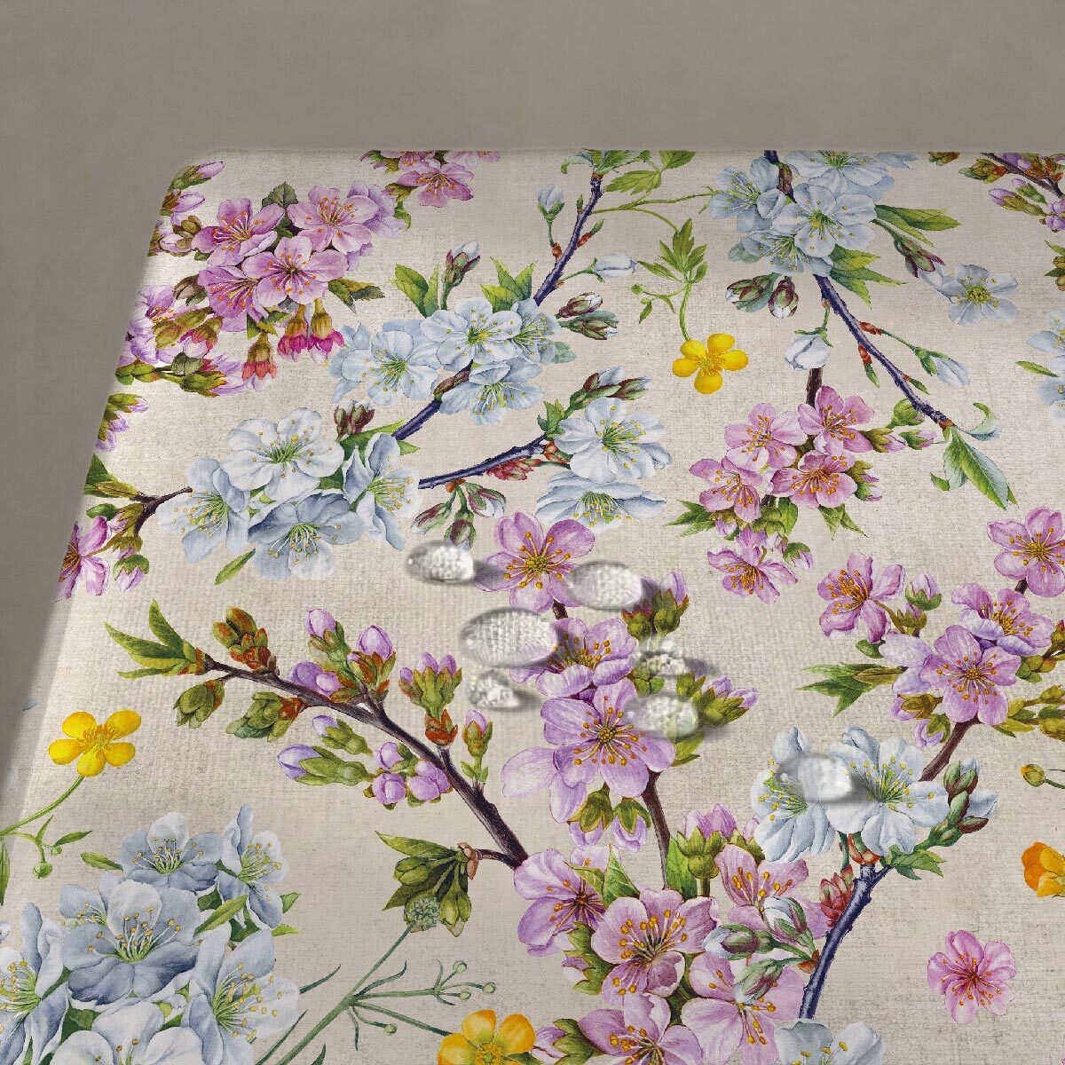 Nappe anti-taches Flowerpeacock - 100% coton -