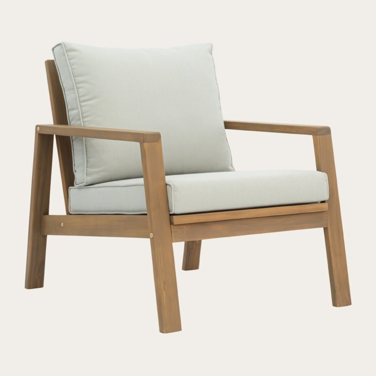 Chaise de jardin -bois dacacia massif et revêtement-couleur naturel 69 x 76 x 85 cm