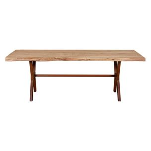 Tavolo da pranzo in acacia 200x100x78 cm