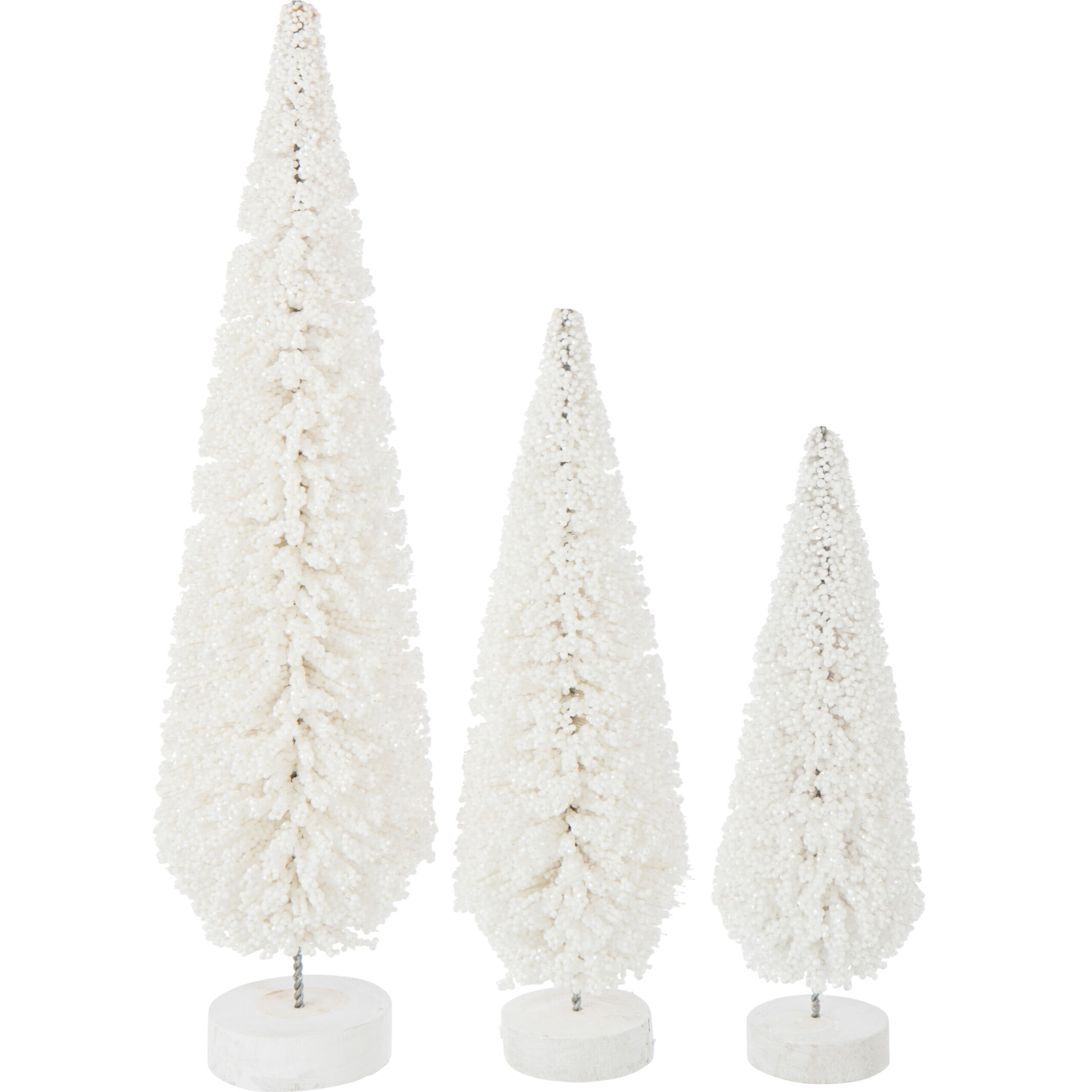 J-Line décoration sapin De Noël - plastique - blanc - large