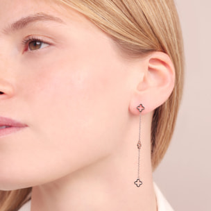 Orecchini Pendenti con Ciondoli a Quadrifoglio Traforati