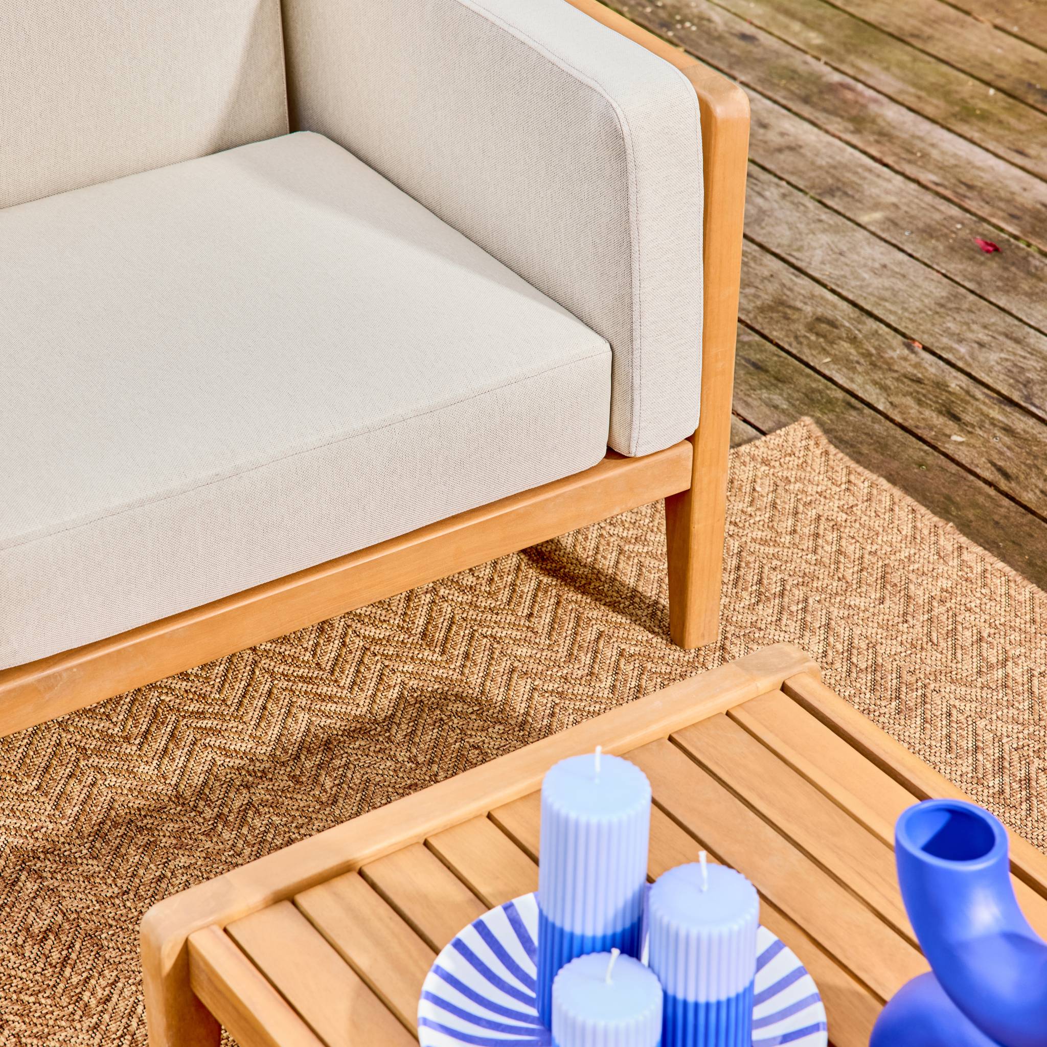 Salon de jardin bois d'acacia 4 places ORUNI