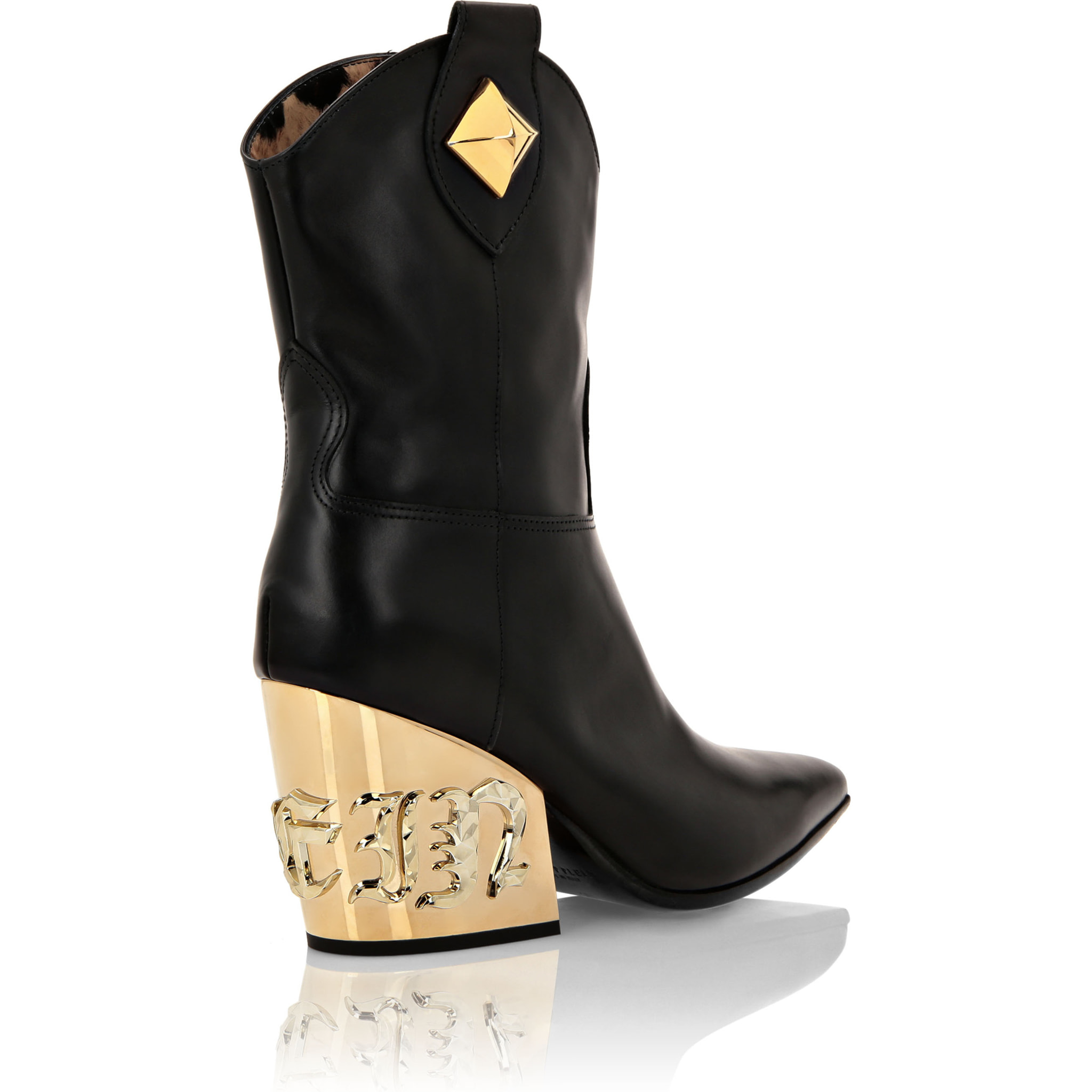 PHILIPP PLEIN Boots High Heels Mid GOTHIC PLEIN