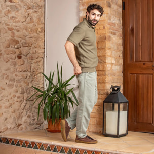 Zapatos N5395 SILK SUEDE TAUPE /AMAZONAS color Taupe