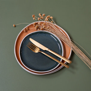 Lot de 6 grandes assiettes, CORALIA