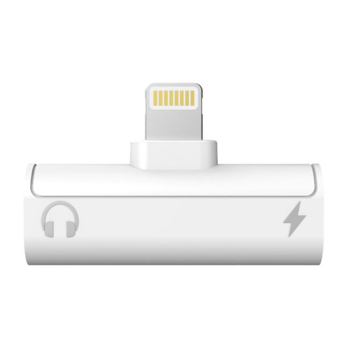 Adaptateur USB C MOBILITY LAB Lightning vers Jack audio blanc
