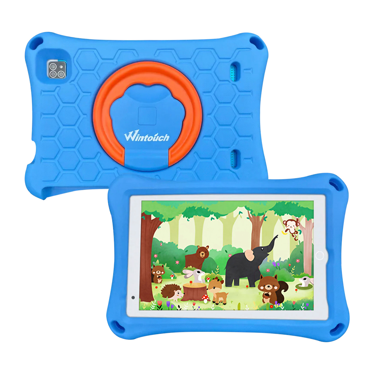 Tablet per bambini K81 PRO 3G WiFi. Sistema operativo Android 8. Schermo da 8'' 1280x800px. MTK6735 Quad Core da 1,3 GHz, 2 GB di RAM + 32 GB. Doppia fotocamera.