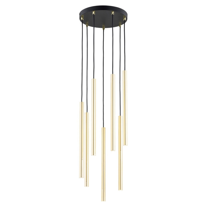 Lampada a sospensione Selter oro e nero
