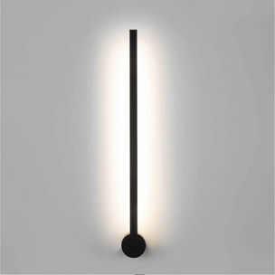 Forlight Passeggio Nova aplique exterior en negro con led blanco neutro 4000K