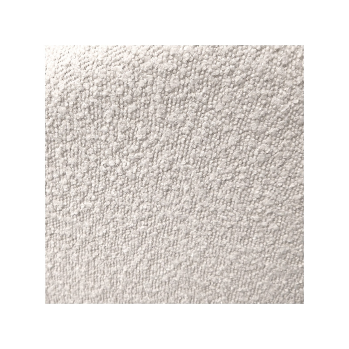 Fauteuil tissu bouclette écru imitation laine mouton - BOUCLE